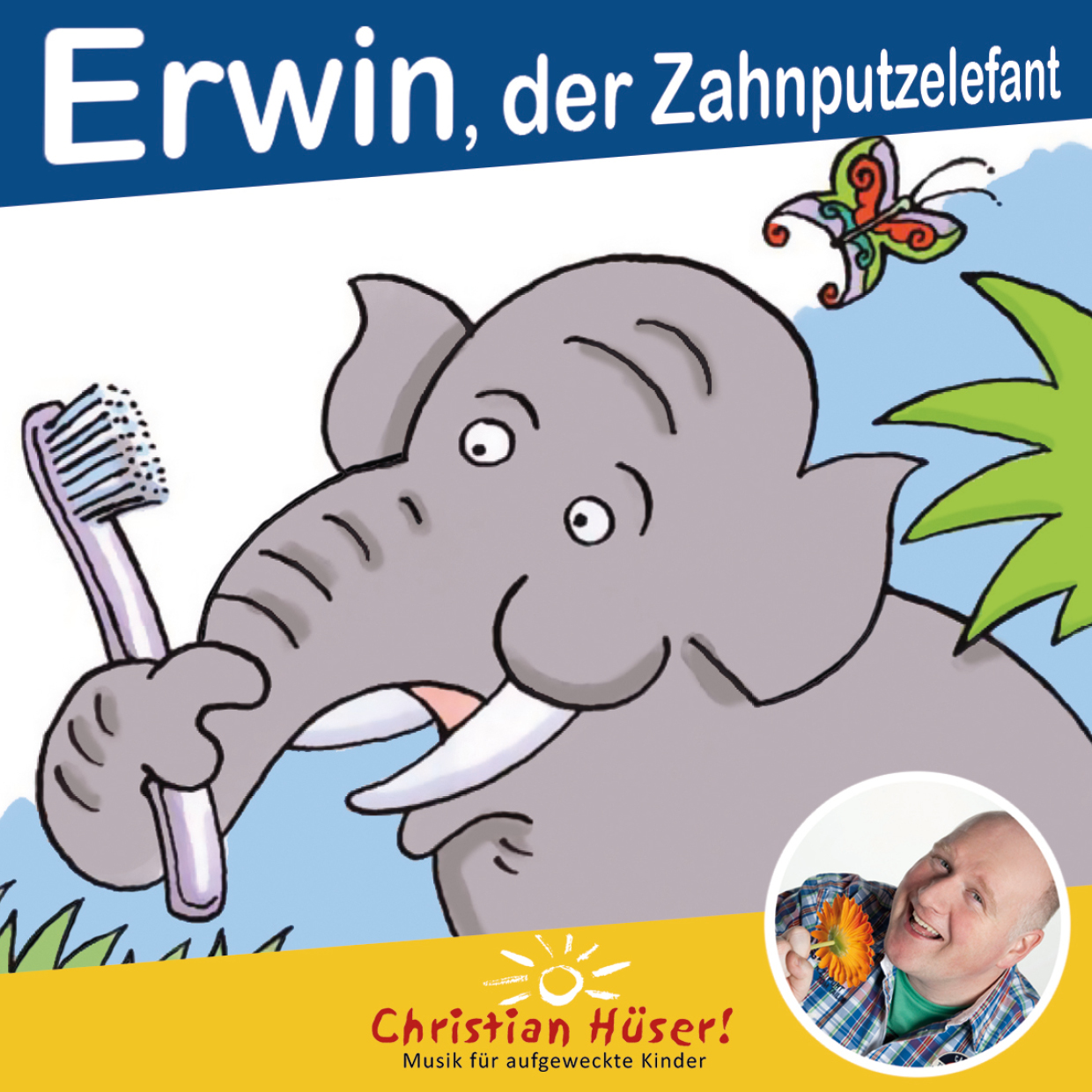 Erwin, der Zahnputzelefant (Mini Bilderbuch)